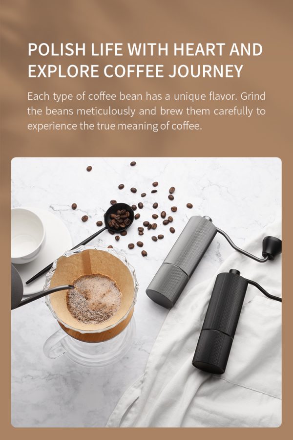 High Quality Small Size 420 Stainless Steel Conical Burr Hand Use Manual Coffee Been Grinder Mills for Espresso Maker in Stock - Image 2