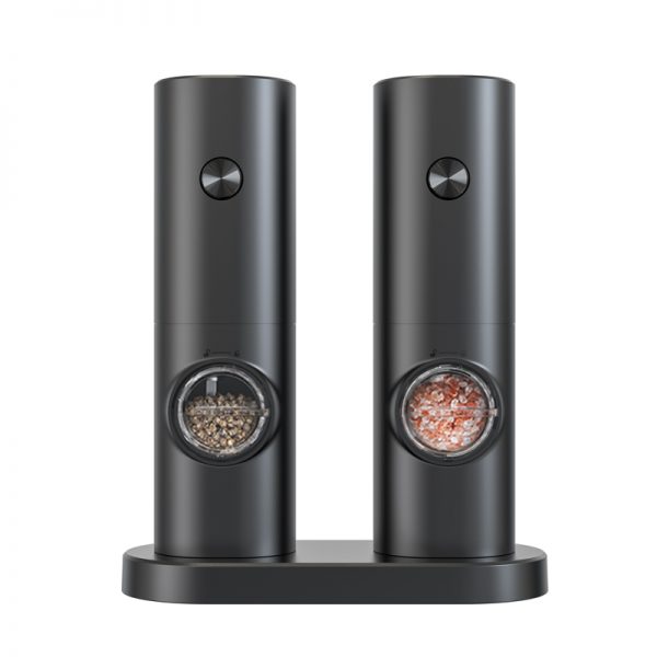 Wholesale Black Plastic Low Cost Electric Automatic Salt and Pepper Grinder Set with Led Light Battery Operated Mill Set - Image 5