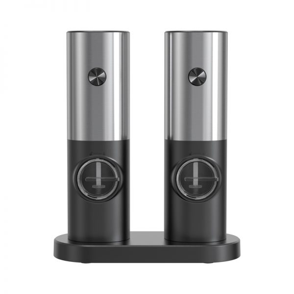 KYMQ-16B-BS One Button Control 4AAA Battery-powered Dry Electric Plastic Pepper Grinders - Image 6