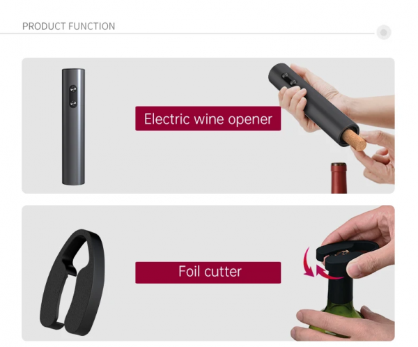 Electronic Box Custom Electric with Charger  Set Gift Waiter Corkscrew Bottle Opener Wine Opener - Image 3