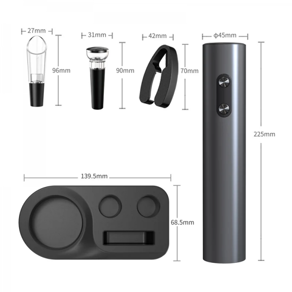 Electronic Box Custom Electric with Charger  Set Gift Waiter Corkscrew Bottle Opener Wine Opener - Image 5