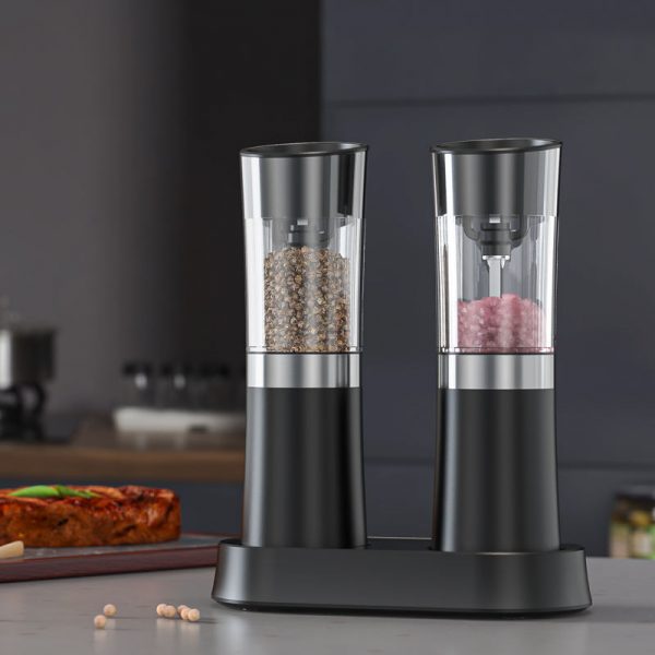 KYMQ-29C 2024 Automatic Battery-operated Black Electric Salt and Pepper Grinder Set - Image 5