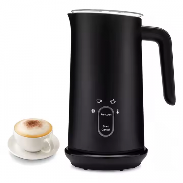 4-in-1 Electric Milk Frother for Latte, Cappuccino, Macchiato, 10oz/295ml Automatic Hot/Cold Foam Maker and Milk Warmer