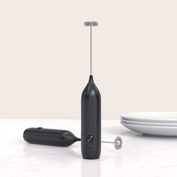 KJBQ-7-BS NEW Type-C Rechargeable Coffee Milk Foam Maker Handheld Electric Milk Frother - Image 3