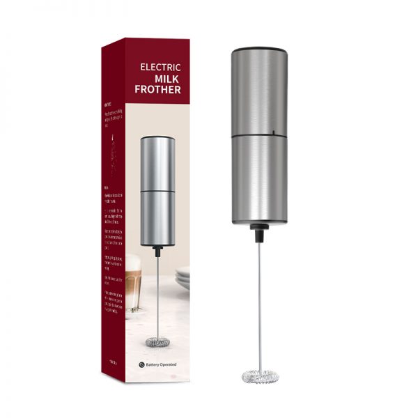 KJBQ-9-BS Electric Milk Frother Make rich, creamy froth In seconds Convenient to storage with metal stand