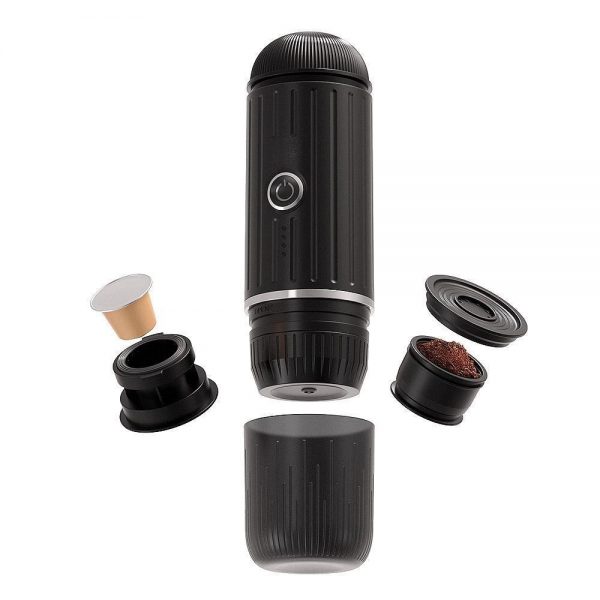 Portable Electric Espresso Machine Self-Heating USB-C & Car Charger 19 Bar Mini Coffee Maker Ground Coffee Capsule for Outdoors - Image 3