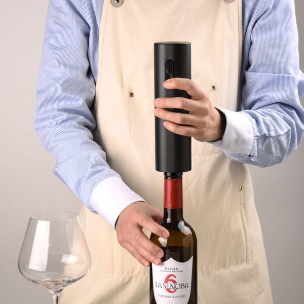 New Design Wholesale Electric Wine Bottle Opener Battery Operated Corkscrew Wine Foil Cutter Wine Opener for Bar Tools - Image 3