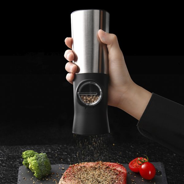 KYMQ-19B Stainless Steel Salt & Pepper Electric Pepper Grinder Mills Wholesale - Image 3