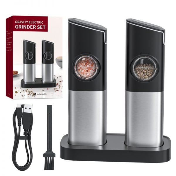 KYMQ-13A Best Selling Lithium Battery Rechargeable 2 in 1 Salt Pepper Mill Electric - Image 2